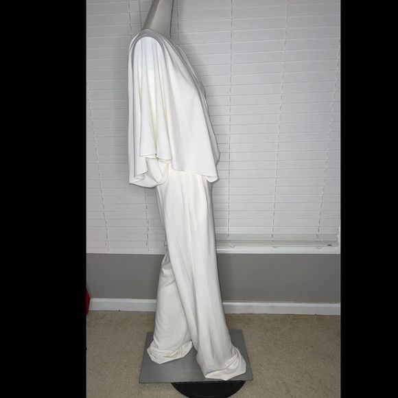 Halston Asymmetrical Cape Jumpsuit - Picture 8 of 10